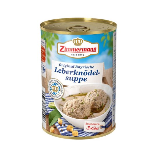 Fleischwerke Zimmermann herzhafte Bayerische Leberknödelsuppe 400ml 