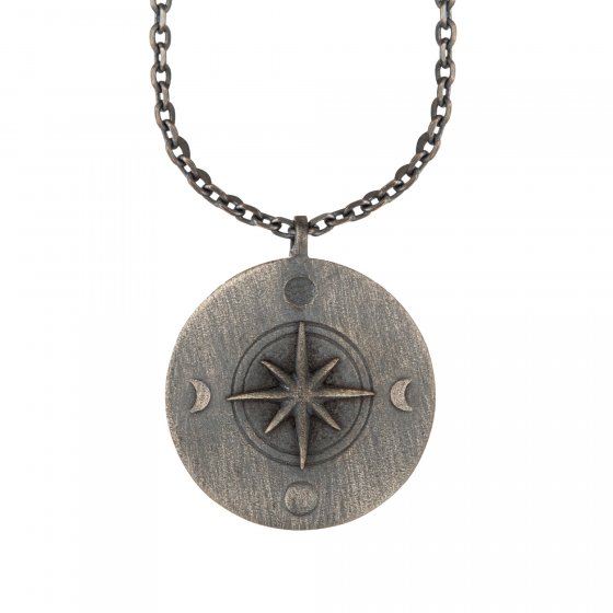 Halskette Element Erde 925/- Sterling Silber oxidiert 