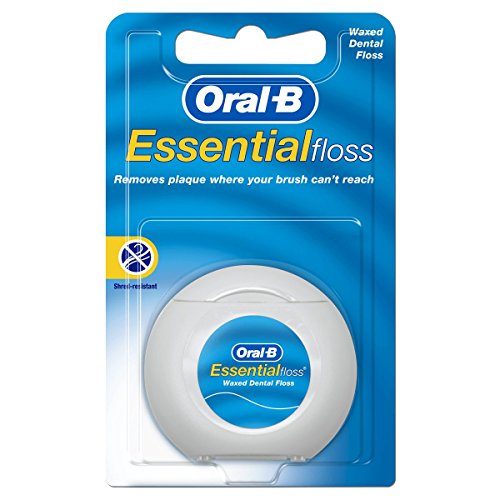 Oral-B Essentialfloss Ungewachst 50m (Zahnseide), 4er Pack (4 X 1 Stück) 