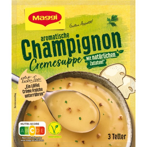 Maggi Guten Appetit Champignon Cremesuppe mit natürlichen Zutaten 57g 