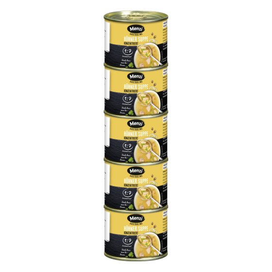 Menzi Hühner Suppe Ravensberger Art mit Blumenkohl 200ml 5er Pack 