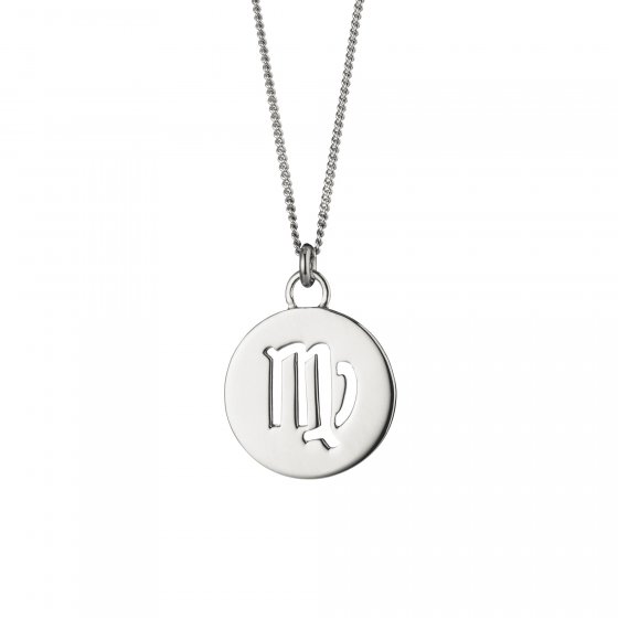 Halskette Jungfrau Sternzeichen 925/- Sterling Silber rhodiniert 