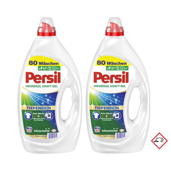 Persil Universal Gel Vollwaschmittel Tiefen Rein 80 WL 3600ml 2er Pack 