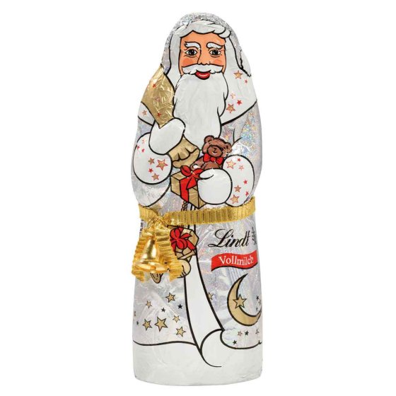 Lindt Santa Glamour Weihnachtsmann in  glamouröser Erscheinung 125g 