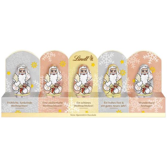 Lindt Santa Glamour Mini Weihnachtsmann in glamouröser Erscheinung 50g 