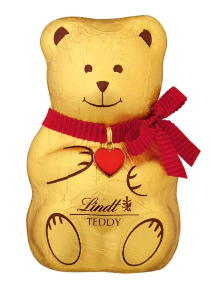 Lindt Teddy Bärchen Figur aus Alpenvollmilchschokolade 100g 