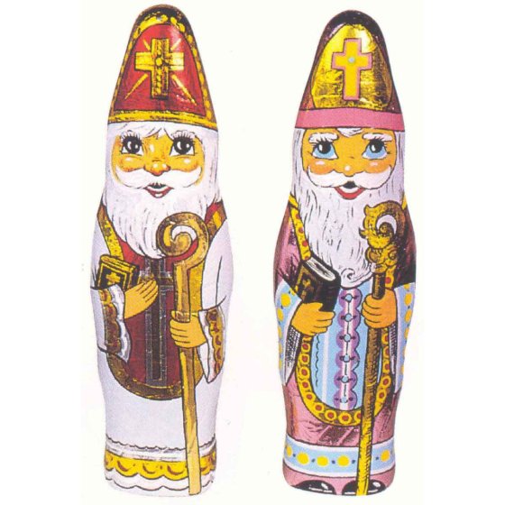 WAWI Bischof Schokoladenhohlfigur aus Vollmilchschokolade 60g 