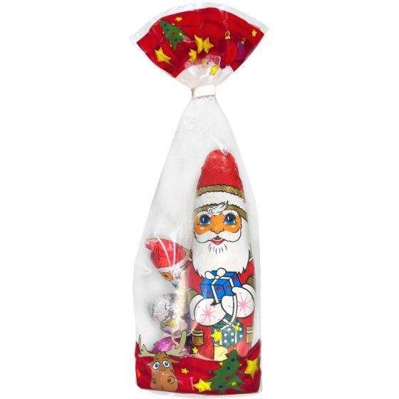 WAWI Schokoladen Weihnachtsmischbeutel gefüllt mit Holfiguren 100g 