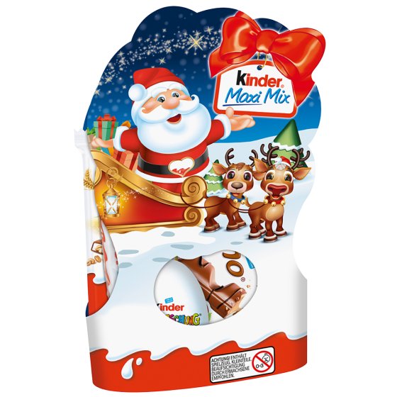 Kinder Maxi Mix Weihnachtsmix mit 5 Leckereien von Kinder 157g 
