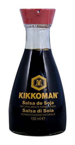 Soja-Sauce - Shoyu, Kikkoman, Tischflasche mit Ausgießer, Japan, 150 ml 