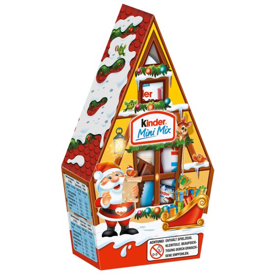 Kinder Mini Mix Weihnachtshäuschen mit 5 Leckereien von kinder 76g 