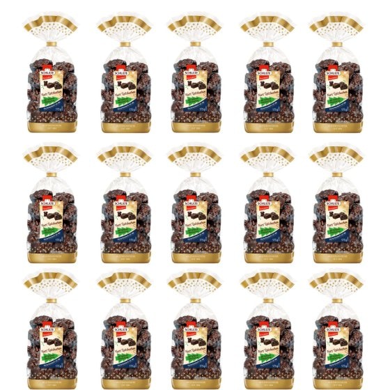 Schulte Nuss Spitzkuchen mit Zartbitterschokolade 175g 15er Pack 