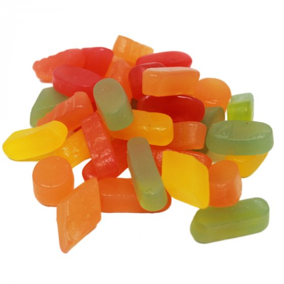 Weingummi zuckerfrei Mischung mit Fruchtgeschmack 4fach sortiert 300g 
