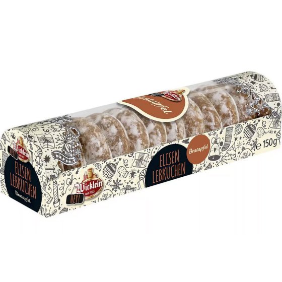 Wicklein Nürnberger Mini Elisen Lebkuchen Bratapfel 150g 20er Pack 