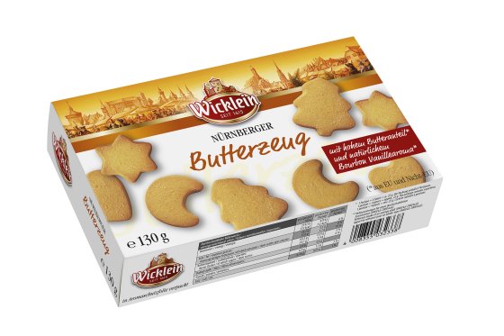 Wicklein Nürnberger Butterzeug Buttergebäck mit zartem Biss 130g 