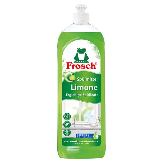 Frosch Spülmittel hochwirksamer Fettlöser aus Limonen Frische 750ml 