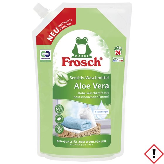 Frosch Aloe Vera Sensitiv Waschmittel Wiederverschließbar 24 WL 