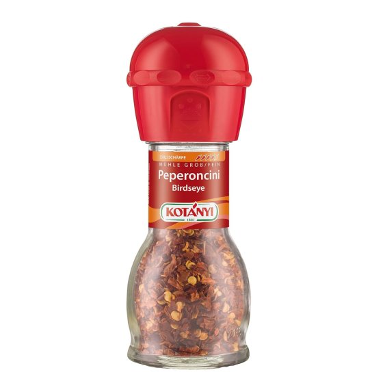 Kotanyi Peperoncini Birdseye Chili Mühle grob und fein Gewürz 24g 
