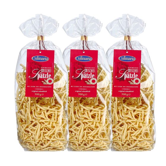 Culinaria Königsspätzle aus Hartweizengriess und Ei 500g 3er Pack 