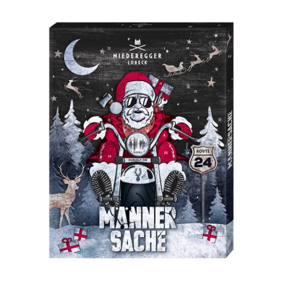 Niederegger Adventskalender Männersache mit Kakao Pralinen 300g 