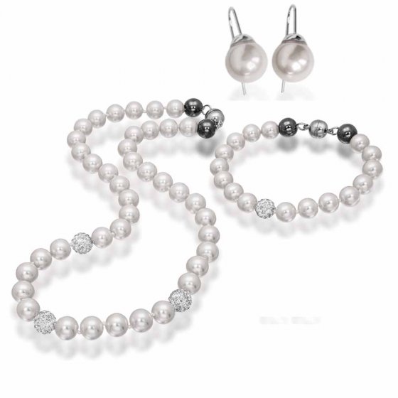 Perlenschmuck-Set, 3 teilig