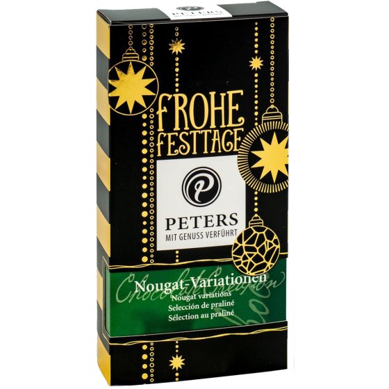 Peters Frohe Festtage Nougat Variationen Pralinen ohne Alkohol 100g 