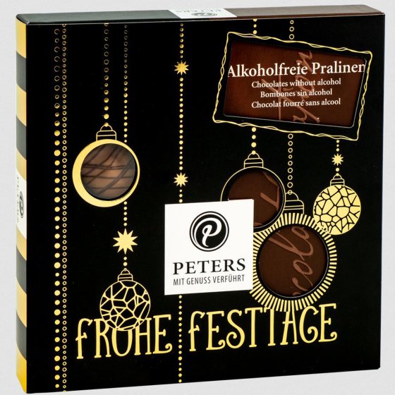 Peters Frohe Festtage Alkoholfreie Pralinen mit Schokolade 200g 