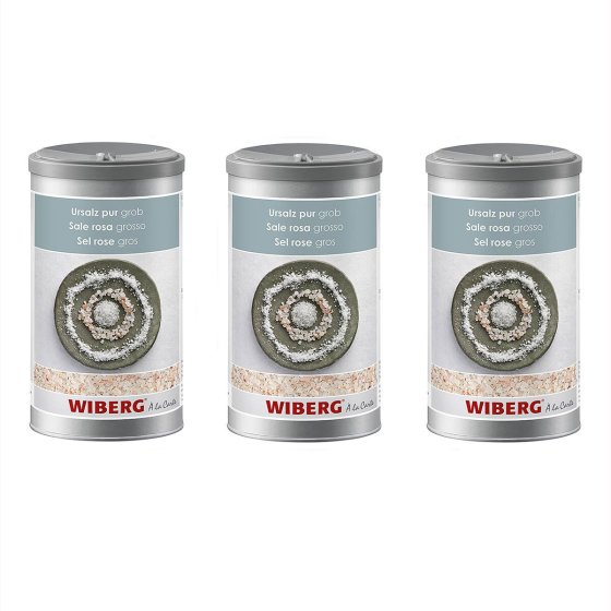 Wiberg Ursalz grob unjodiert Nachfüllpack für Salzmühle 1400g 3er Pack 