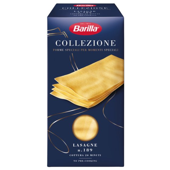 Barilla Lasagne La Collezione Pasta aus Hartweizengrieß 500g 