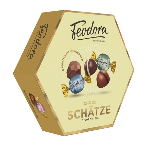 Feodora Auslese Pralinen Choco Schätze Pralinenmischung 15 Stück 170g 
