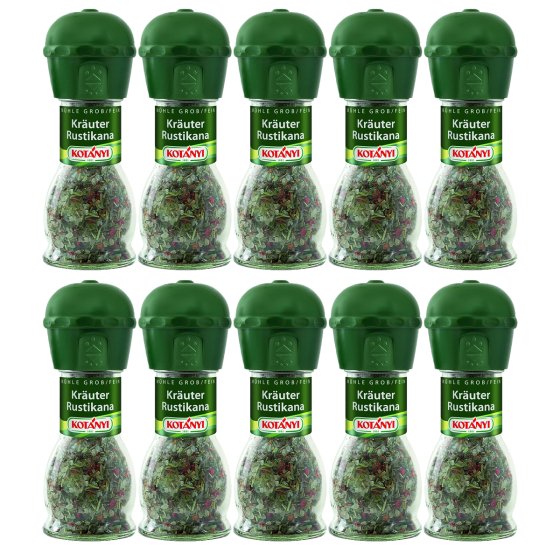 Kotanyi Kräuter Rustikana in Mühle Gewürzmühle 48g 10er Pack 