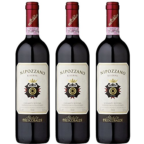 Frescobaldi Nipozzano Riserva Rosso trockener Rotwein fruchtig 750ml 3er Pack 