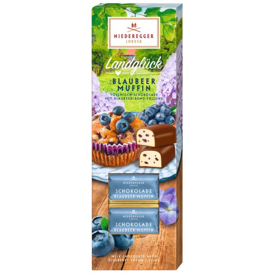 Niederegger Schokoladen Klassiker Typ Blaubeer Muffin Landglück 100g 