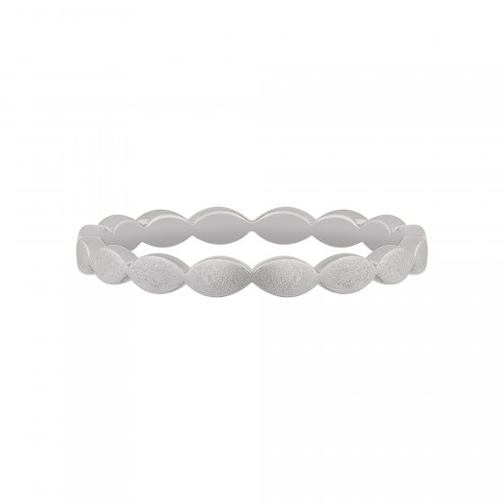 Ring 925/- Sterling Silber rhodiniert mattiert Stacking 