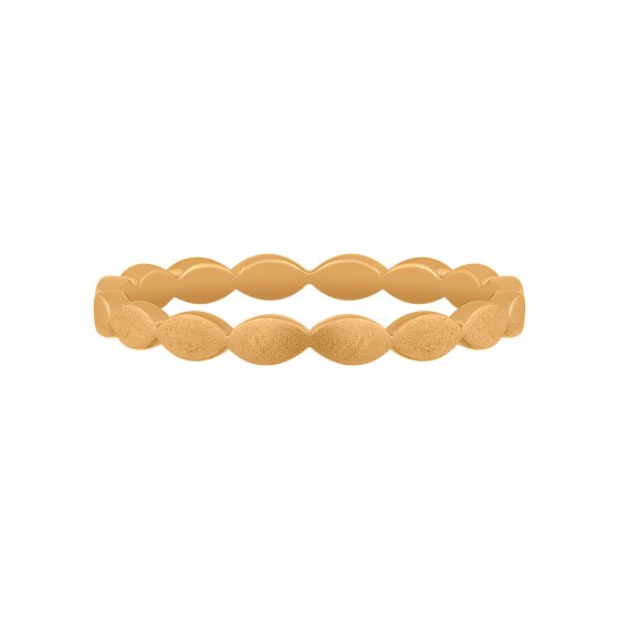 Ring 925/- Sterling Silber vergoldet mattiert Stacking 