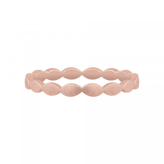 Ring 925/- Sterling Silber rosévergoldet mattiert Stacking 