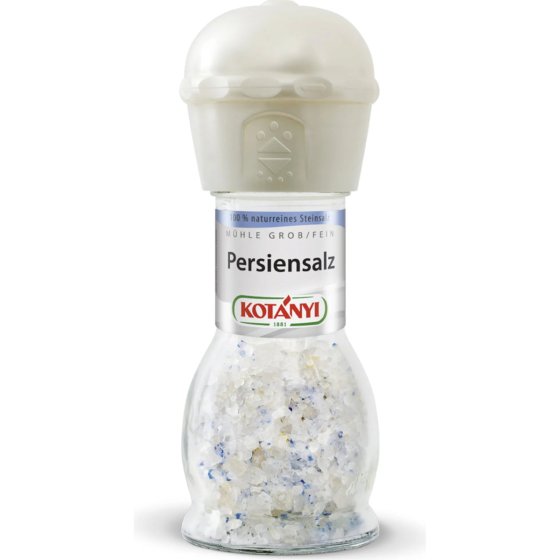 Kotanyi Persiensalz naturreines Steinsalz in einer Gewürzmühle 84g 
