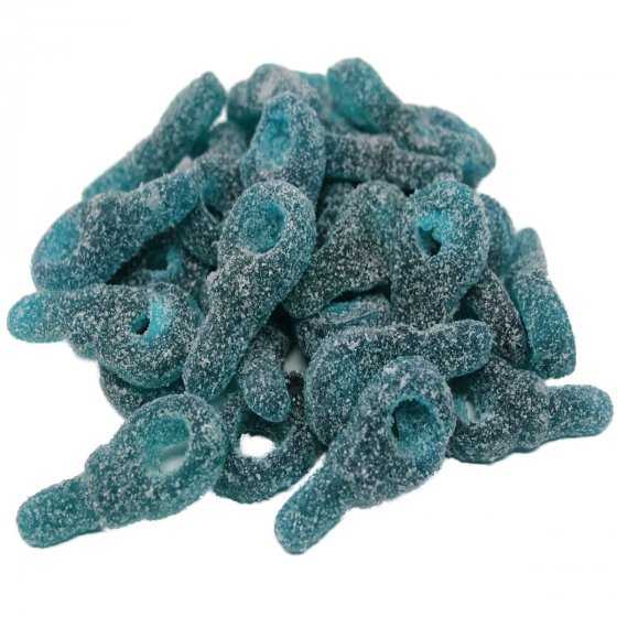 Fruchtgummi blaue Schlüssel mit saurem Zucker überzogen 175g