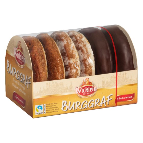Wicklein Burggraf Nürnberger Oblaten Lebkuchen sortiert 200g 