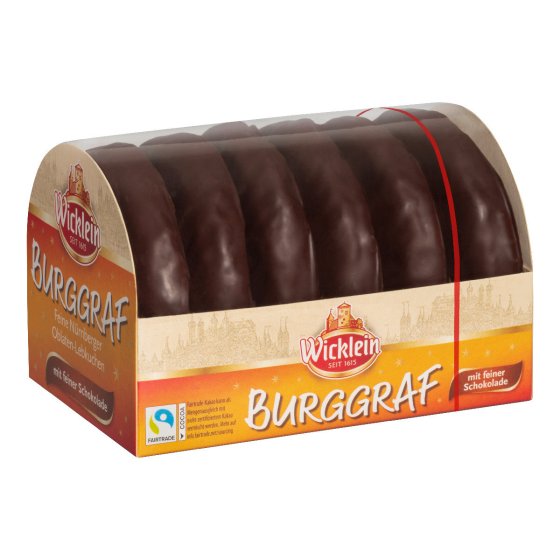 Wicklein Burggraf Nürnberger Oblaten Lebkuchen Schokolade 200g 