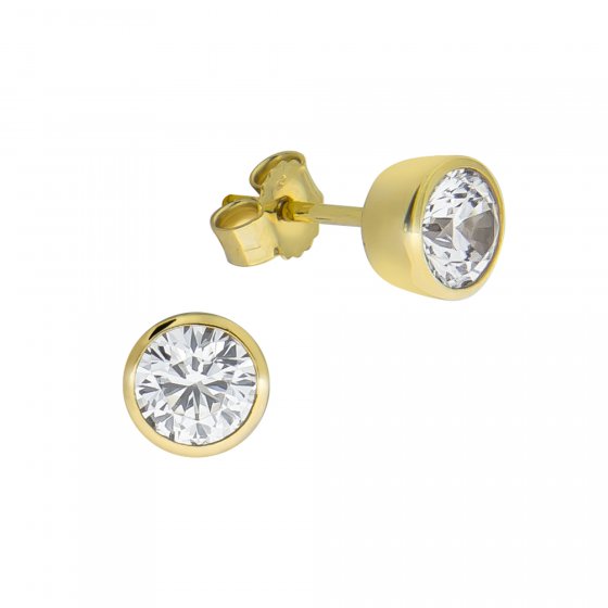 Ohrring 375/- Gelbgold Zirkonia 