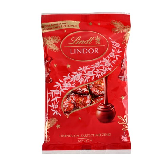 Lindt Lindor Baumbehang Schokolade mit zartschmelzender Füllung 200g 