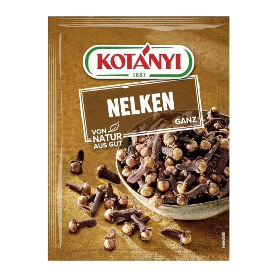 Kotanyi Nelken ganz getrocknet scharf aromatisch bitter süß 14g 