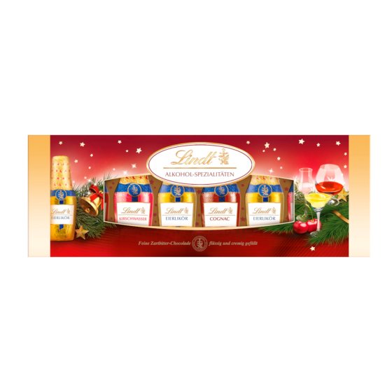 Lindt Alkohol Spezialitäten mit alkoholischen Füllungen 131g 