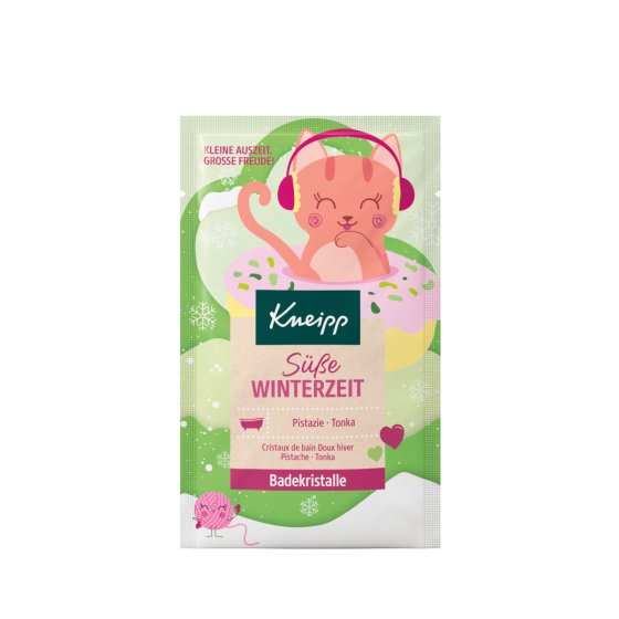 Kneipp Badekristalle Süße Winterzeit mit Pistazienkernöl Packung 60g 