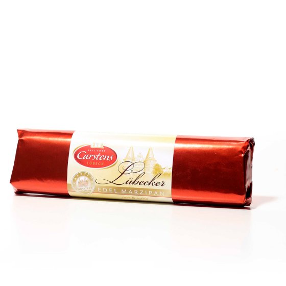 Carstens Lübecker Edelmarzipan Brot mit Schokoladen Überzug 200g 