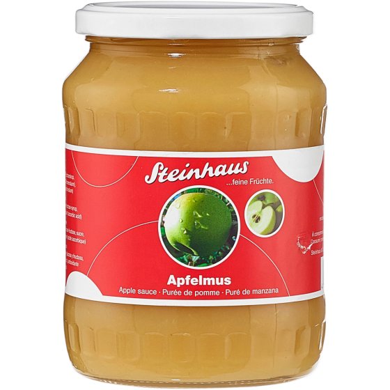 Steinhaus Apfelmus feine Früchte fruchtig süß fein püriert 700g 