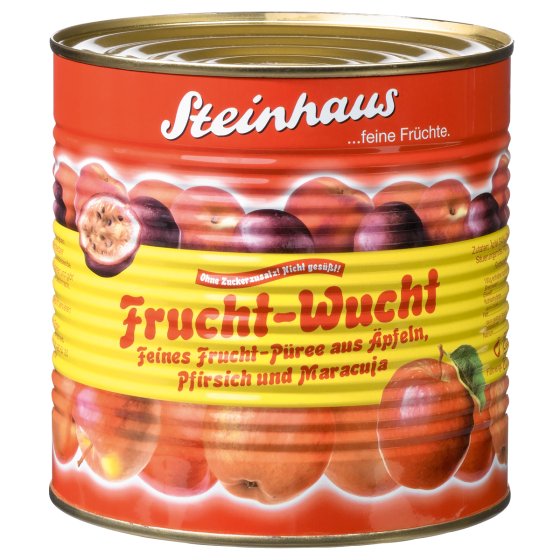 Steinhaus Frucht Wucht Pfirsich Maracuja Püree ungesüßt 2650g 