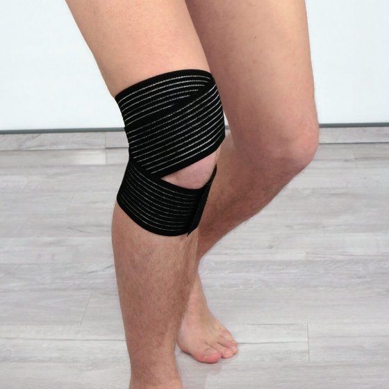 Kniebandage mit Anti-Rutsch-Beschichtung