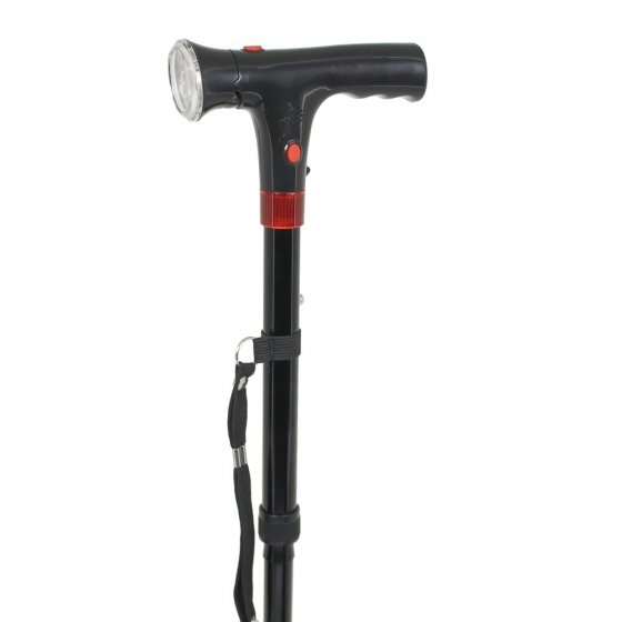 Sicherheits-Gehstock mit Lampe